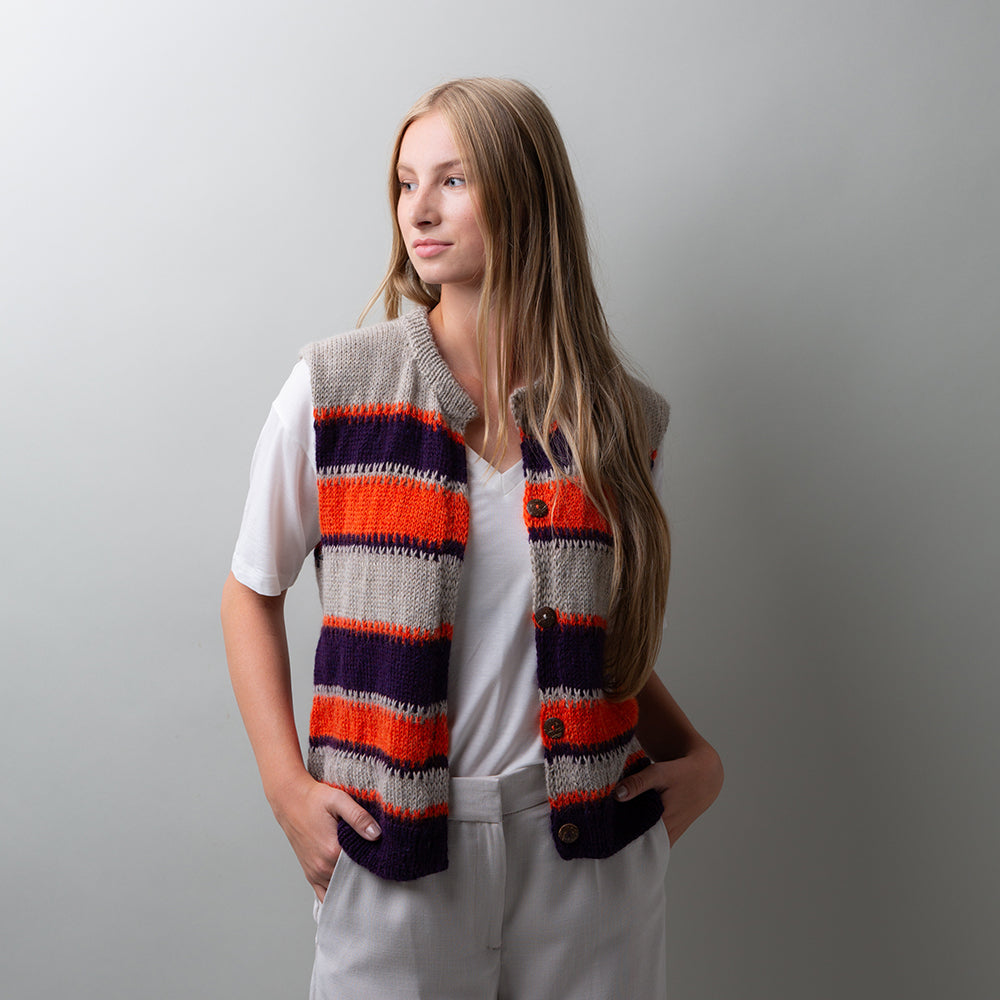 PATTERN | SLIPPED COLOR VEST