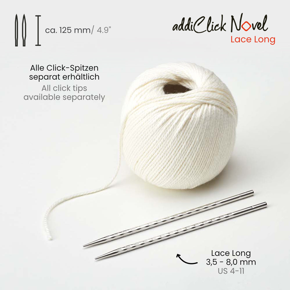 addiClick Novel Lace Long Spitzen (3,5 - 8 mm)