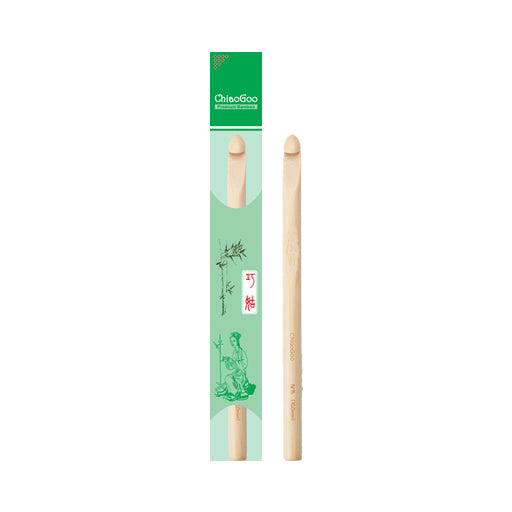 ChiaoGoo Häkelnadel aus naturfarbenem Bambus - 3,5–25 mm