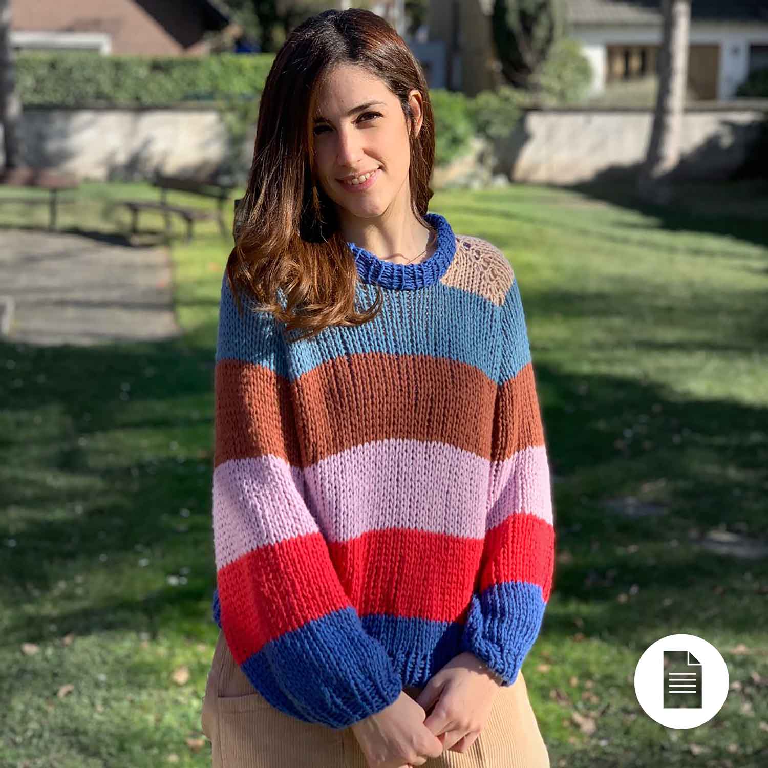 STRICKANLEITUNG | PULLOVER TOPSY TURVY RAINBOW