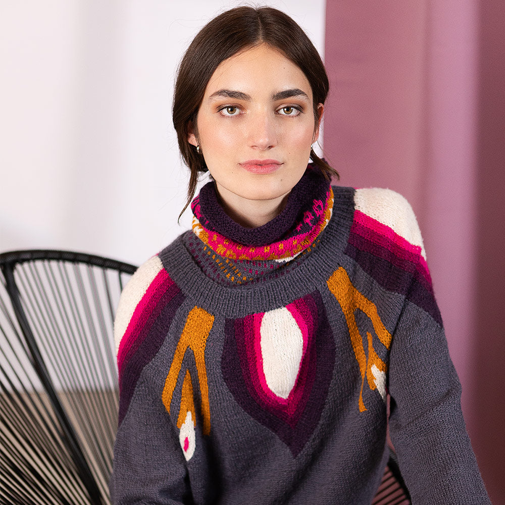 STRICKANLEITUNG | COWL ORCHIDEJA