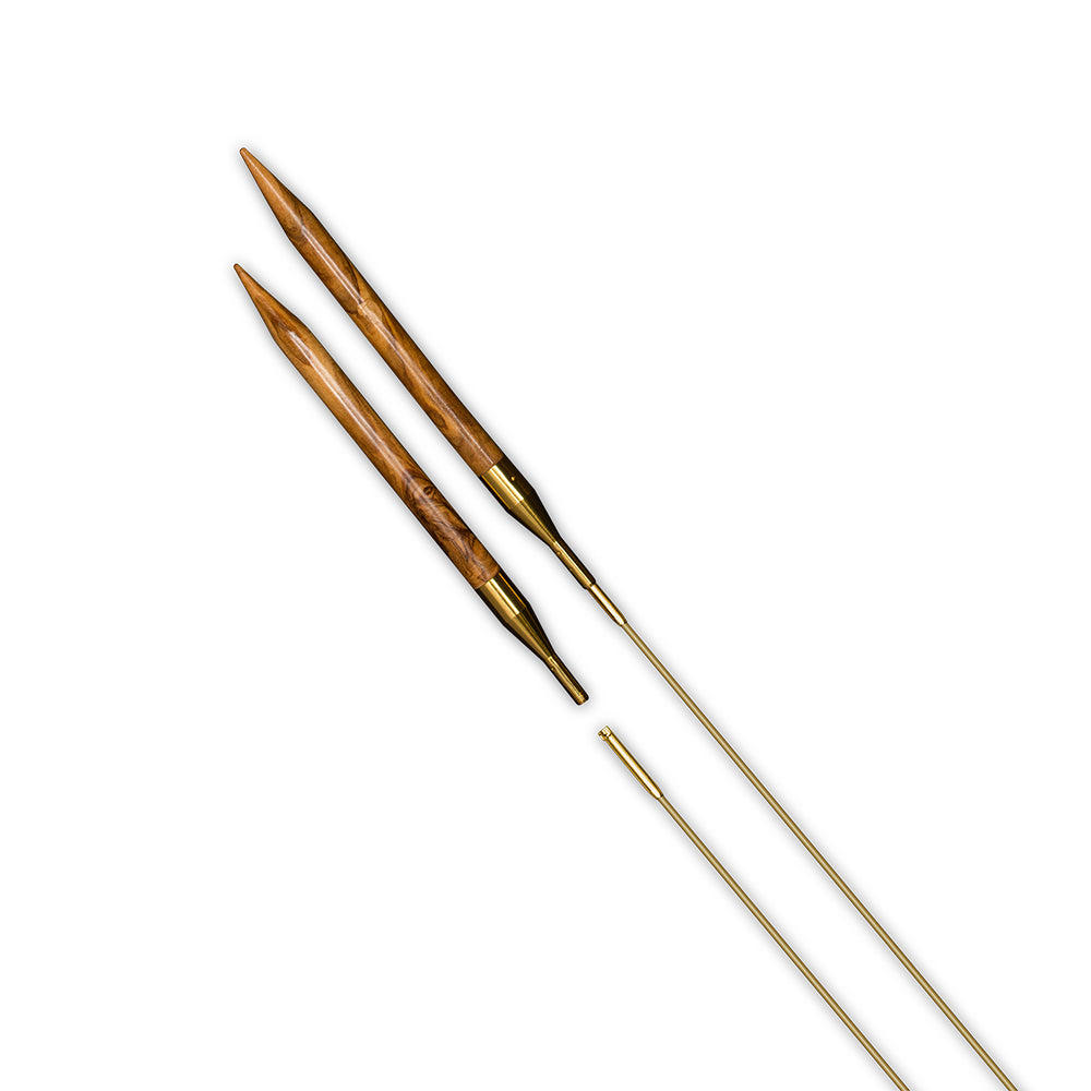 addiClick Nature Olive Wood Spitzen - einzeln (3,5 - 10 mm)